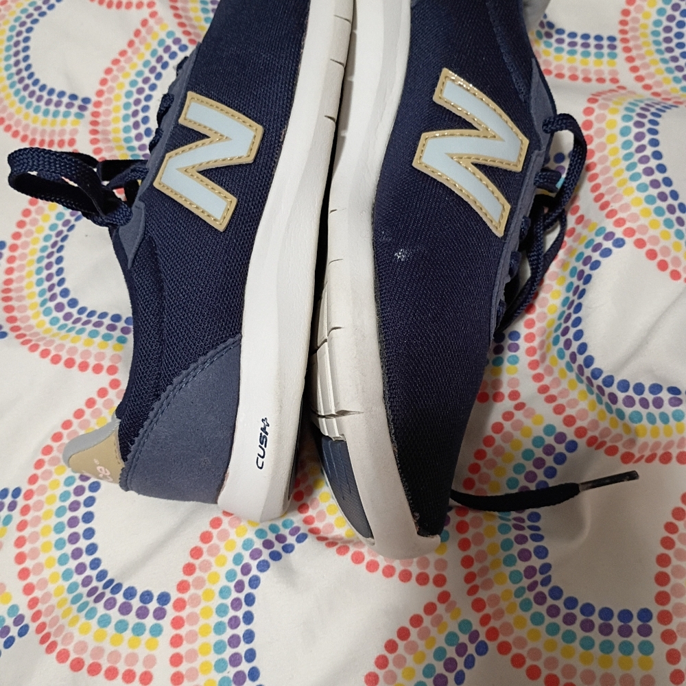 New Balance Women ' Navy and White Sneakers
